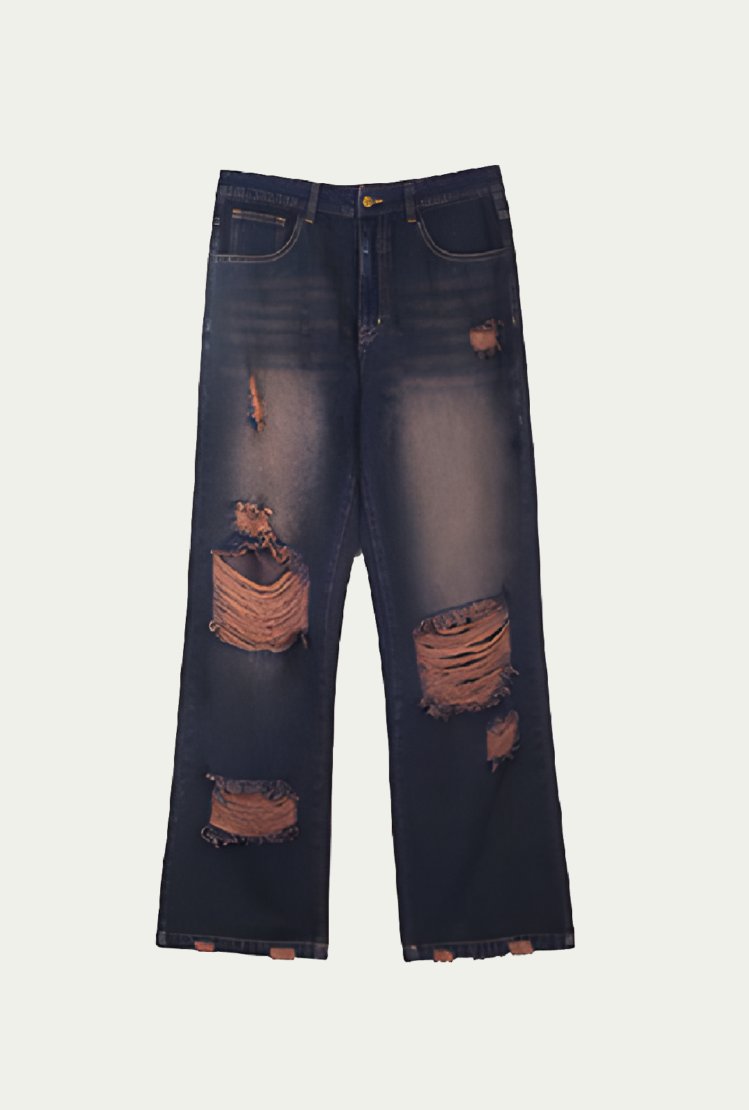 Rocco Dyed Ripped Jeans